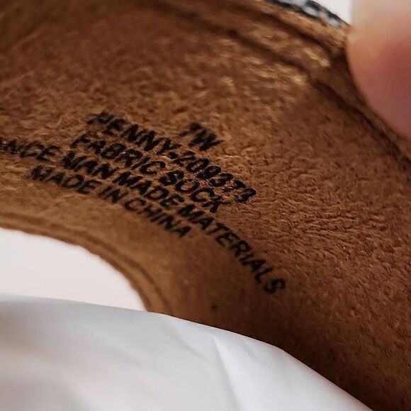 Cloudwalkers Plus Size Wedge Penny in Pewter Metallic Women's Size 7W - Picture 9 of 10